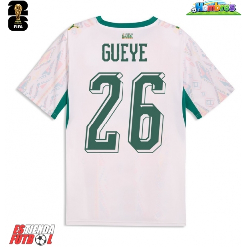 Senegal Pape Gueye #26 Primera Equipación Mundial 2026 Manga Corta